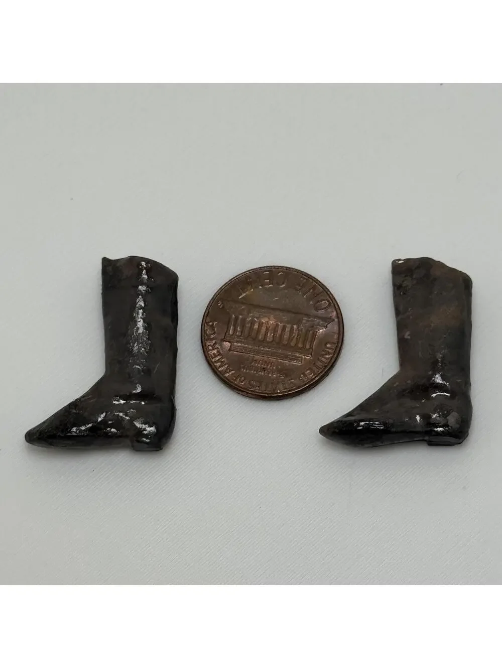 Miniature Work Boots Dollhouse Brown Victorian Men's Dress Shoes‎ Dark Brown